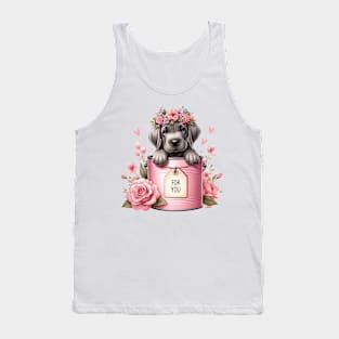 Valentine Great Dane Dog For You Tank Top